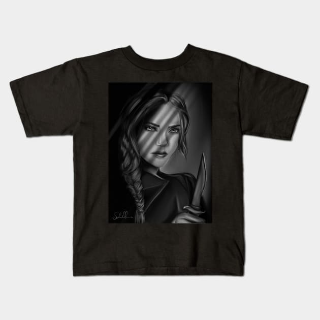 Celaena Sardothien - Adarlan’s Assassin Kids T-Shirt by Sophie Elaina